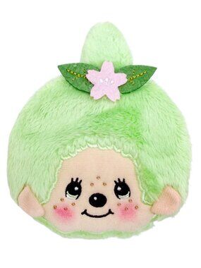 NEW Monchhichi-Chan Matcha Green Plush Coin Bag
